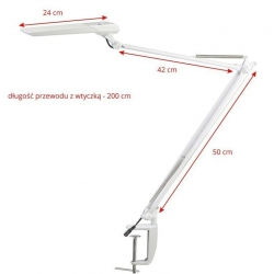 LAMPA LED NA BIURKO MOONLIGHT SENSOR BIAŁA